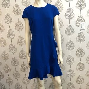 NWT Karl Lagerfeld Electric blue Dress Mid length Short Sleeve
